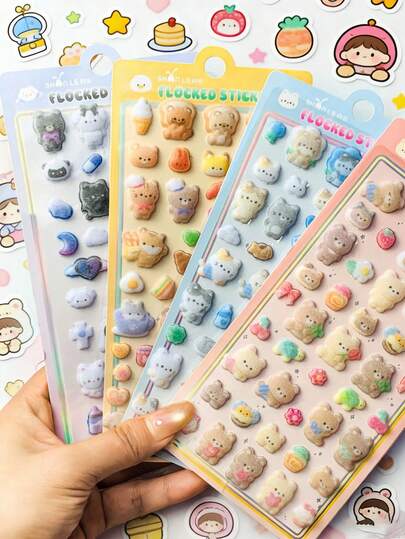 高品质天鹅绒压纹3D贴纸，适用于手机壳、家居装饰、派对装饰、各种节日装饰、各种场合的礼品，时尚、奢华、缝纫、DIY、毕业典礼、开业典礼、开业礼物、装饰品