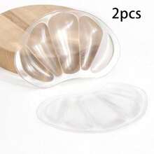 2-Piece Gel Heel Protectors, Thick Silicone Anti-Blister Inserts For High Heels & Loafers, Reusable Foot Cushions For Shoes - Prevents Rubbing & Slipping, Comfortable GEL Padding For All-Day Wear, Ideal For Dancing, Work & Travel - 2pcs - 查看 1