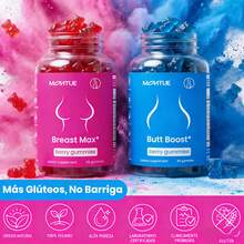 MONTUE Breast Max & Butt Boost Pack Gummies For Women | Workout Aid | Fitness Supplement | 9 Herbal Extracts | Essential Vitamins| Berry Flavor Gummy Bears, Bbl Gummies, Uno,Probióticos Originales, Gummies For Women - màu xanh da trời - Xem 5