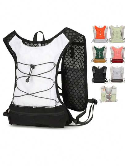 Lightweight Breathable Quick-Dry Running Vest With Adjustable Hydration Backpack, Suitable For Trail Running, Marathon, Jogging, Cycling (Backpack Only, No Water Bladder Included). Multifunctional Sports Bag Suitable For Fitness, Training, Exercise. Large Capacity Travel Bag Suitable For Trips And Vacations, Unisex, Durable, Ideal For Running And Hiking.