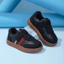 时尚休闲婴儿运动鞋，轻便舒适的男女童鞋 - 黑色 - 查看 15