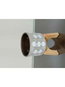 Decorative Plant Pot With Ceramic Stand, 19x17x17cm, Gray - 均碼 - 查看 5