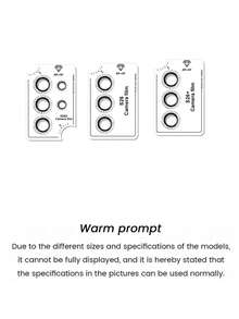 Galaxy S26U/S26/S26 Plus Camera Lens Protector, Shiny Diamond Metal Tempered Glass Camera Lens Cover [Strong Adhesion][No Impact On Night Photography], 9H Scratch-Resistant - Silver - View 8