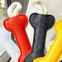 Dog Gnawing Rope Toy, Gnawing Teeth Pet Toy, Puzzle Interactive Felt Dog Chewing Toy, Assorted Color - Multicolor - View 8