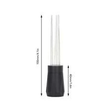 Aguja de distribución de café de acero inoxidable - Herramienta práctica y manual de apisonado para una extracción uniforme - Ideal para uso doméstico - Negro, accesorios de servicio de café - Negro - Ver 8