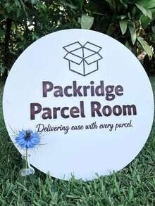 1pc Customizable Acrylic Sign, 1pc Customizable Matte Black & White Acrylic Sign, Wall-Mounted Entrance Signage, For Commercial Use, Customizable Text And Logo - Multicolor - View 19