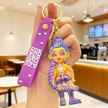 Themed Keychain For Daily Bag Decoration, Key Storage, Backpack Ornament, Fan Collection And Casual Wear Matching, Perfect Accessory For Enthusiasts And Music Lovers Random Shipping - Multicolor - View 6