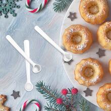 0.005 Oz/0.15ml Mini Plastic Powder Scoop, Mixed Shapes, Resin Mixing Stir Stick, Jewelry Making Glitter Powder Measuring Tool - Multicolor - View 7