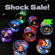 Beginner & Teen Alloy Yo-Yo Toy - Outdoor Game & Hand-Eye Coordination Development Christmas Halloween Gift, Spinning Toy - Durable Metal Gyro, Smooth Spinning Motion, Available In Blue, Green, Purple, Red - Multicolor - View 6
