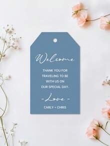 Personalized Thank You Gift Tags - Custom Text Wedding Welcome Bag Tags, Bridal Shower & Party Favors.Custom Wedding Favor Tags - Personalized Welcome Bag Labels For Guests, Bridal Party & Special Day Gifts. - Multicolor - View 12