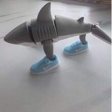 全新全套抽象山海经3D打印鲨鱼卡布奇诺茶壶塑料玩具 - 彩色 - 查看 14