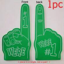 17.5 Inch Oversized Foam Finger With "We're Number 1" Design, Cheer Prop Ideal For Sports Events, Competitions, School And Stadium Cheering Performances. Colorful Sports Fan Accessory Expressing "It's Goin' Down" Spirit, Suitable For Games, Sports Events, Competitions, Party Favors, Perfect Photo Prop And Cheering Gear! - A - View 15