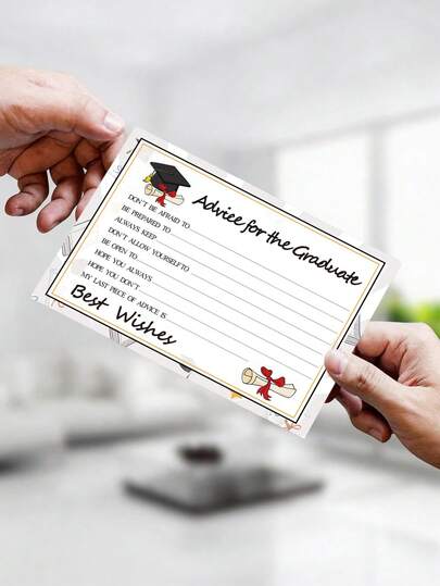 50 st examenshälsningskort med diplom, certifikat och examenmössa, inspirerande meddelanden från vänner och familj, perfekt för gymnasie- och högskoleexaminerade, oumbärligt för examensfest och examenspresent, festlig