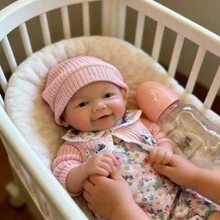 1 Stück Baby Silikon Vivienne oder Pascale Reborn Baby Puppe handgefertigt mit weicher Berührung, anatomisch korrekte Reborn Baby Mädchen Puppe - Silikonmädchen - Übersicht 1
