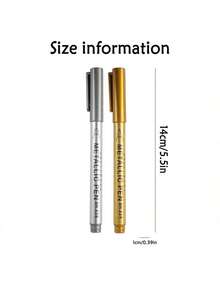 Elegant Gold And Silver Calligraphy Pen - Waterproof Shiny Ink Suitable For Wedding, Birthday, Father's Day Cards, Writing Heartfelt Thank You Letters For Mom, Invitations, Envelopes And DIY Crafts - View 9