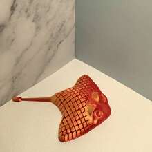 1pc Handmade Stingray Decor, Featuring Aquatic Animals And Stingray Design, Designed To Relieve Anxiety And Stress. Flexible Marine Life Series Creative Accessory, Unique Home Decor Desktop Ornament, Creative Holiday Gift, Distinctive Collectible, Suitable For Gifting And Personal Use - Multicolor - View 8