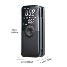 Compresor de aire portátil multifuncional Carsun 150PSI Mini inflador de neumáticos con preajuste inteligente de presión de neumáticos/inflado y desinflado/apagado automático/banco de energía/luz LED/caja de almacenamiento de accesorios con 3 adaptadores de boquilla, galardonado con el Premio de Diseño IF - modelo de pantalla digital inalámbrica de doble pantalla - Ver 13