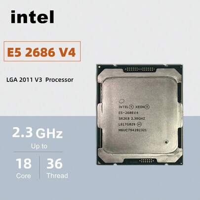  Processador Intel Xeon E5 2686 V4 2686V4 2,3 GHz 18 núcleos 145 W LGA 2011-3