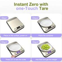 1pc Digital Food Scale For Kitchen,10kg Stainless Steel Kitchen Scale With 5 Units,Food Weight Scale,Suitable For Home Use, Food Baking,Kitchen Essentials,Food Scale For Sourdough Bread - 廚房秤 - 查看 3