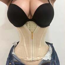 1pc Waist Trainer Belt With Zipper Girdle High Compression Body Shaper Waistband Faja For Women Underbust Corset Latex Waist Cincher - 多色2 - 查看 18