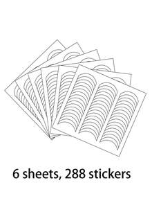 960 piezas Pegatinas para manicura francesa, Pegatinas de línea de sonrisa para arte de uñas, Pegatinas para uñas para principiantes, Cinta adhesiva para líneas de arte de uñas, Juego de herramientas y accesorios para arte de uñas, Suministros para uñas - Multicolor - Ver 19
