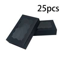 Hộp giấy đựng bánh quy dùng một lần có cửa sổ trong suốt (50/30/20/10/1 chiếc) - Hộp vuông đựng bánh macaron và bánh donut, thích hợp cho các bữa tiệc, sinh nhật và các buổi họp mặt lễ hội - Hộp đựng thực phẩm chắc chắn dùng để đựng kẹo, sô cô la, bánh ngọt, quà tặng tiệc tùng, bao bì ngày lễ và bao bì trang trí. - màu đen - Xem 9