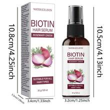 迷迭香洋葱护发精华，生物素护发精华 - 保湿柔顺，修护分叉 | 强韧滋养秀发 | 轻盈不油腻，令秀发丝滑柔顺 | 适合所有发质，尤其适合干性发质和头皮护理 - 迷迭香 - 查看 10