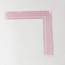 Thước nhựa hình chữ L, thước đo góc 90 độ chuyên nghiệp dùng trong may mặc, dụng cụ cắt may thủ công, thước cong kiểu Pháp. - Hình vuông chữ L - Xem 7