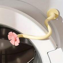 1pc Washing Machine Flower Vent Clip, Home Tumble Dryer Ventilation Bracket, Magnetic Detachable Support Rack, Can Be Used As Door Stop, Decor, Machine Door Fixing - Multicolor - View 7