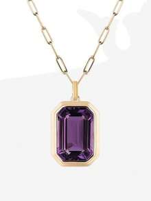 1pc Fashionable Minimalist Versatile Square Ice Candy Pendant Paperclip Chain Necklace For Women - Necklace - View 9