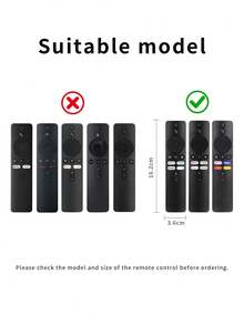 Suitable For Xiaomi Remote Control Protective Case Compatible With Model XMRM-M8/XMRM-M3 Full Coverage Protection Cover, Anti- Shell - XMRM-m8 - View 3