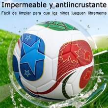 Bol de fútbol resistente y de alta elasticidad, especial para partidos de entrenamiento juvenil - Multicolor - Ver 6