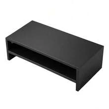 Shoze 2-Tier Wood Monitor Stand Riser With Storage Shelf Ergonomic Desktop Organizer For Computer Laptop Printer Gaming Desk Accessories - View 10