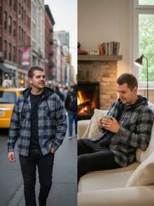 Men Jackets & Coats - Grey - View 6