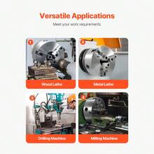 Turning Tool - 3 Spannkrallen 8 Zoll 2-1/4-8 Rückplatte - View 6