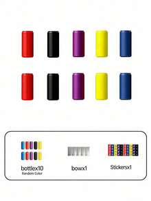 Memory Bottle Color Matching Game - Random Stickers - Strategic Floor Game Suitable For Classroom Ice Breaking And Family Entertainment, Can Improve Cognitive Ability. Fun Group Party Game And Unique Christmas Gift. - Multicolor - View 4