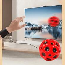 1/6/12pcs Mini Wrist Finger Spinner Balls With Rope, Comfortable Grip Elastic Exercise Balls, Durable TPE Material, Space And Moon Print, No Motor No Battery Required, Moon Style Elastic Rope Catch Ball, Suitable For Outdoor Sports And Leisure - Multicolor - View 4