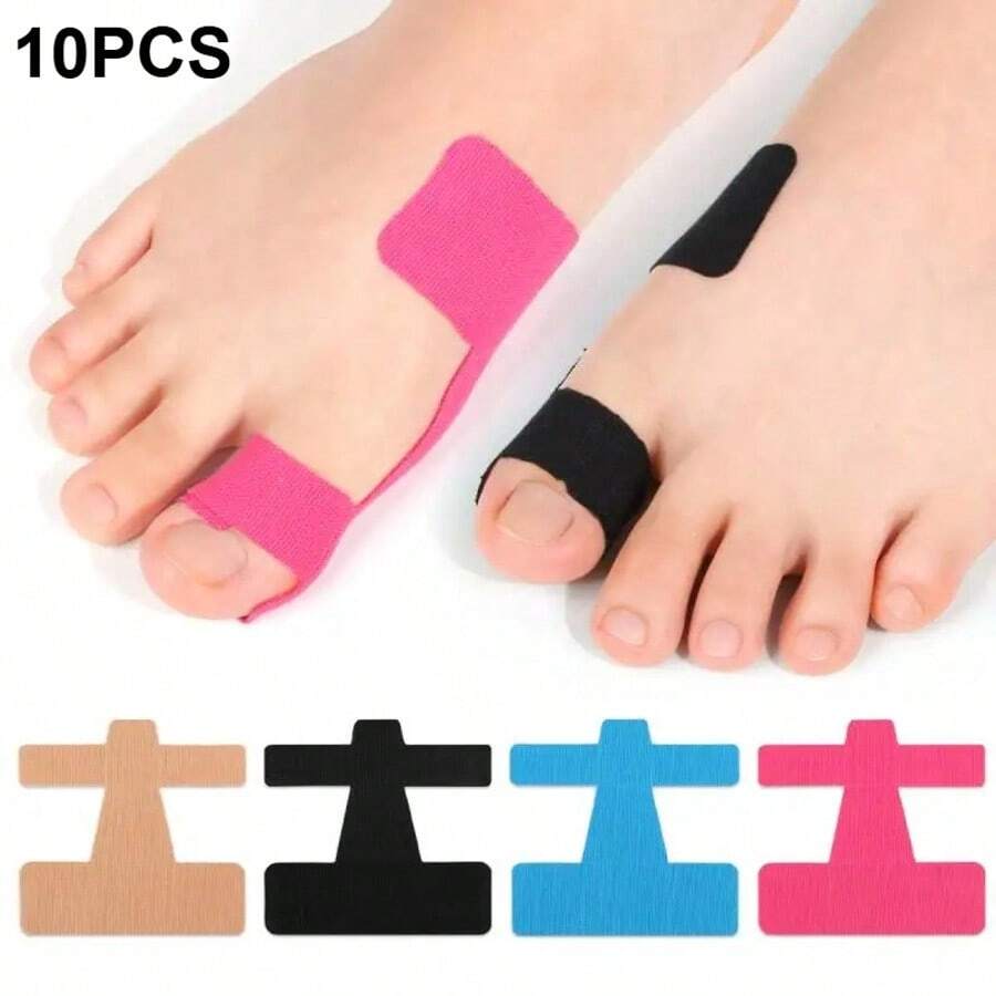 10pcs Sports Elastic Bandage Toe Anti-Friction Protective Tape Patch Foot Care Tools - Multicolor - View 1