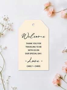 Personalized Thank You Gift Tags - Custom Text Wedding Welcome Bag Tags, Bridal Shower & Party Favors.Custom Wedding Favor Tags - Personalized Welcome Bag Labels For Guests, Bridal Party & Special Day Gifts. - Multicolor - View 14