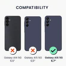Compatible Case For Samsung Galaxy A16 5G - With Raised Edges - Wireless Charging Compatible - Arctic Night Matte, 41808668 - 香檳色 - 查看 2