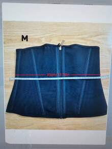 1 pieza Corsé ajustado tipo bustier para cintura - Negro - Ver 7