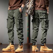 -Border American High Street Fashion Workwear Casual Pants Men, Straight-Leg Functional Outdoor Tactical Jogger Pants - 卡其 - 查看 3