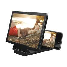 3D Phone Screen Magnifier - Dual Screen HD Magnifier With Portable Hands-Free Stand, Suitable For Smartphones/Tablets, Magnifies Videos, Live Streams, And Work - Black - View 9