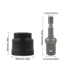 1/2pcs Hydraulic Jack Wrench, Hydraulic Jack Specific Socket Wrench, Scissor Jack Tire Replacement Wrench, Auto Repair Maintenance Tool, Car Tire Disassembly Tool - Black - View 11