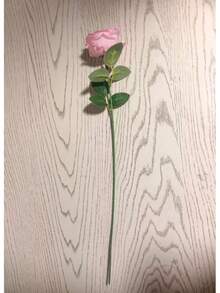 单枝仿真玫瑰婚礼花卉装饰假花，适用于家居和客厅装饰，丝绸花，人造花。适合家居装饰、婚礼花束中心装饰和办公室布置。 - 彩色 - 查看 9