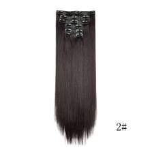 6片/7片装直发接发片，夹式，自然简约，适合外出、约会、度假、增加发量（多种颜色可选）（非全头假发），夏季、假日、旅行，爪夹，发夹，派对 - 彩色 - 查看 13