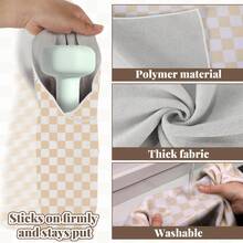 Self-Adhesive Magic Cloth Makeup Bag, Portable Protective Cosmetic Pouch, Camera Lens Wrap, Stylish Travel Organizer For Beauty Essentials, - Chocolate Brown - View 4