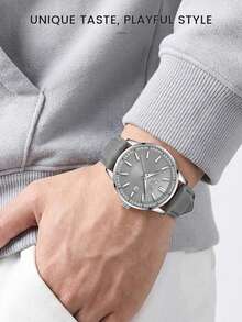 LIGE Men's Fashion Brand Watch Luminous Date Quartz Waterproof Men's Watch - Silver - View 2