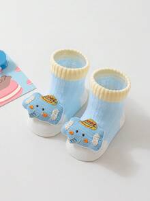 2双婴儿袜，薄款春夏防滑透气网眼短袜，可爱图案设计 - 彩色 - 查看 7