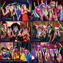 Various Luminous Party Set Decorations, Luminous Accessories: Luminous Glasses, Luminous Ornaments, Luminous Sticks, Luminous Decorative Toy Lights, Luminous Rings, Very Suitable For Party Night Atmosphere Decoration, Birthday Parties, Concerts, Weddings, Outdoor Activities, Holiday Parties, Christmas And Halloween Parties - 多色派對發光套裝 - 查看 10